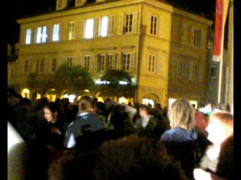Flashmob: Kissenschlacht in Ludwigsburg